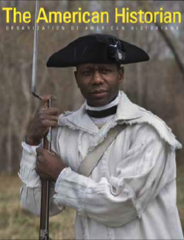 This issue's cover features a black man dressed in revolutionary war garb