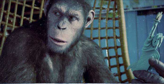 A still from the movie 'Rise of  the Planet of the Apes'.