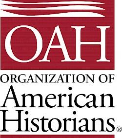 Red logo for the Organization of American Historians