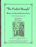 Cover of the OAH Teaching Unit 'The Hardest Struggle:” Women and Sweated Industrial Labor'